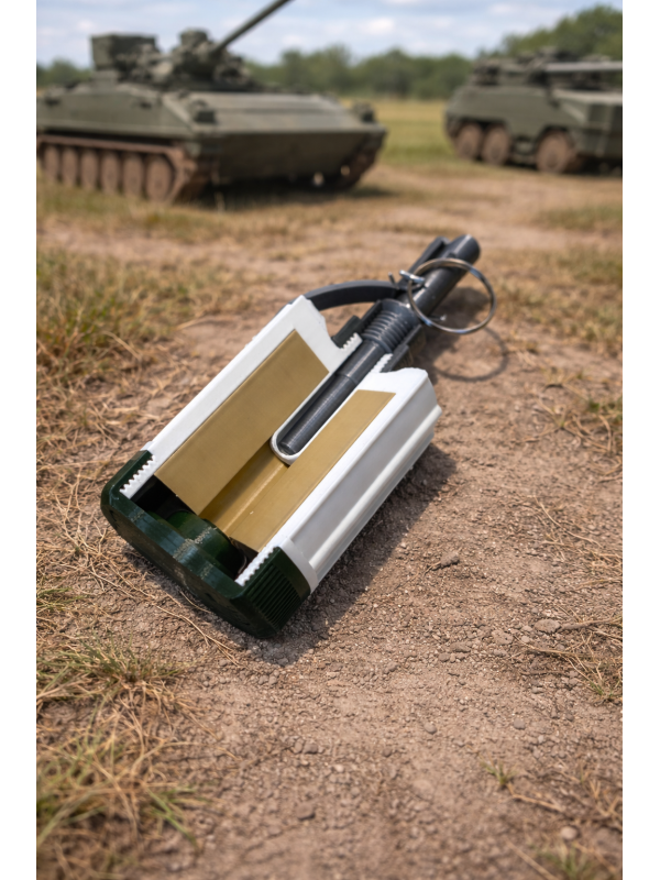 Макет пластиковый ручной газовой гранаты К-51 (в разрезе)